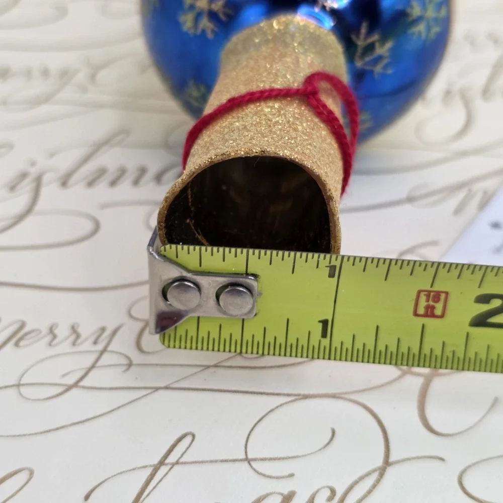 Christopher Radko Chilly Ball Gem Finial Reflector Snowman Poland 2005 8.5